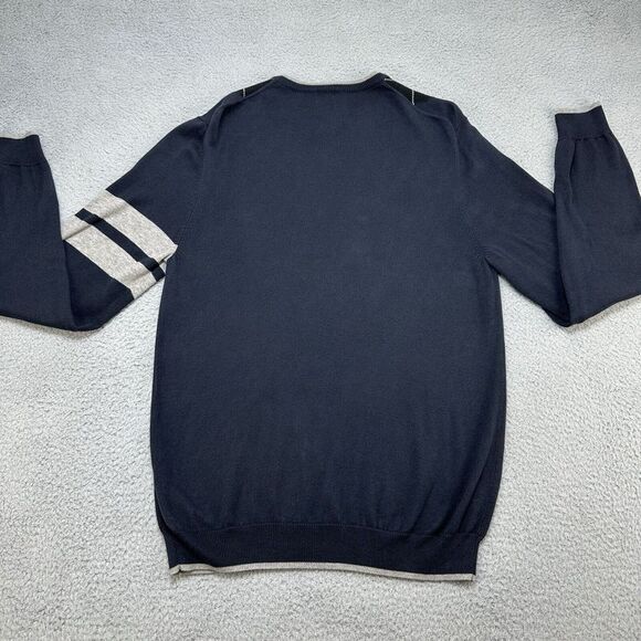 Brooks Brothers Sweater Mens Medium Argyle Lightweight Pullover Prep Cotton Wool - Picture 7 of 8